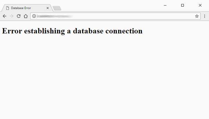 Error Establishing A Database Connection