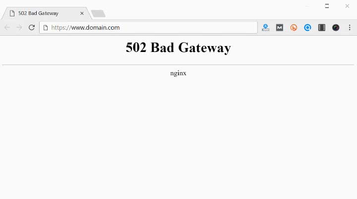 Wordpress 502 Bad Gateway