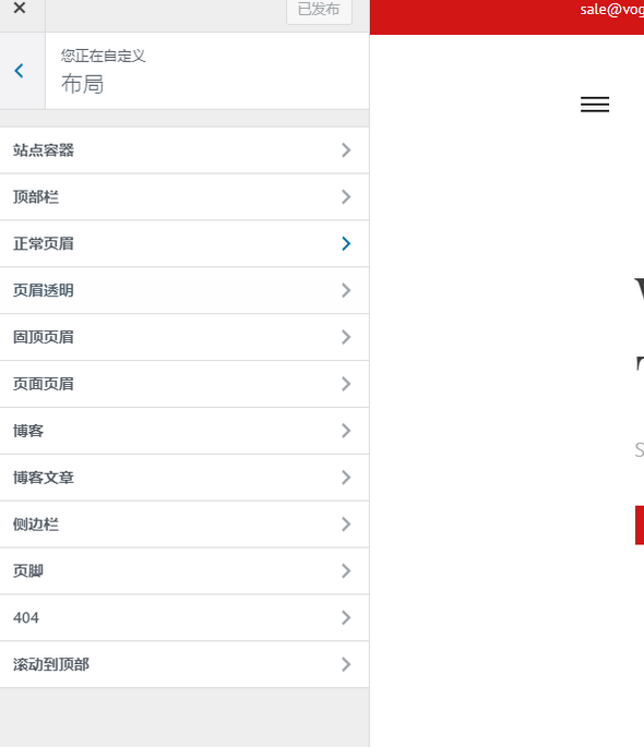 Woostify Customize