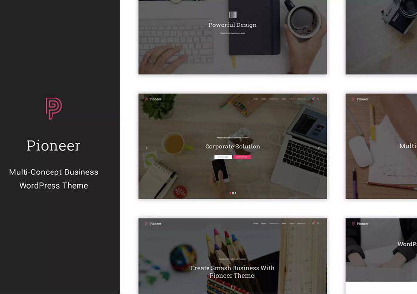 Business Corporate Theme Pioneer