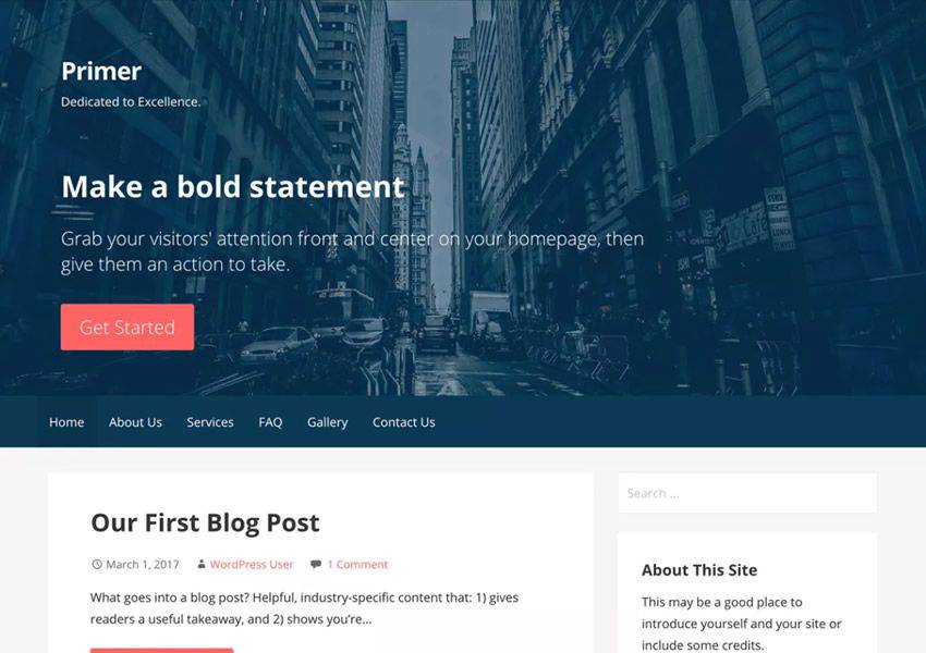 Business Corporate Theme Primer